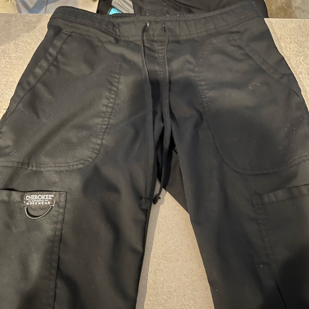 Cherokee Black Wide leg split side bottoms